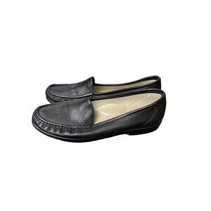 Women's SAS Simplify Moccasin Loafer Black Color Leather US 11